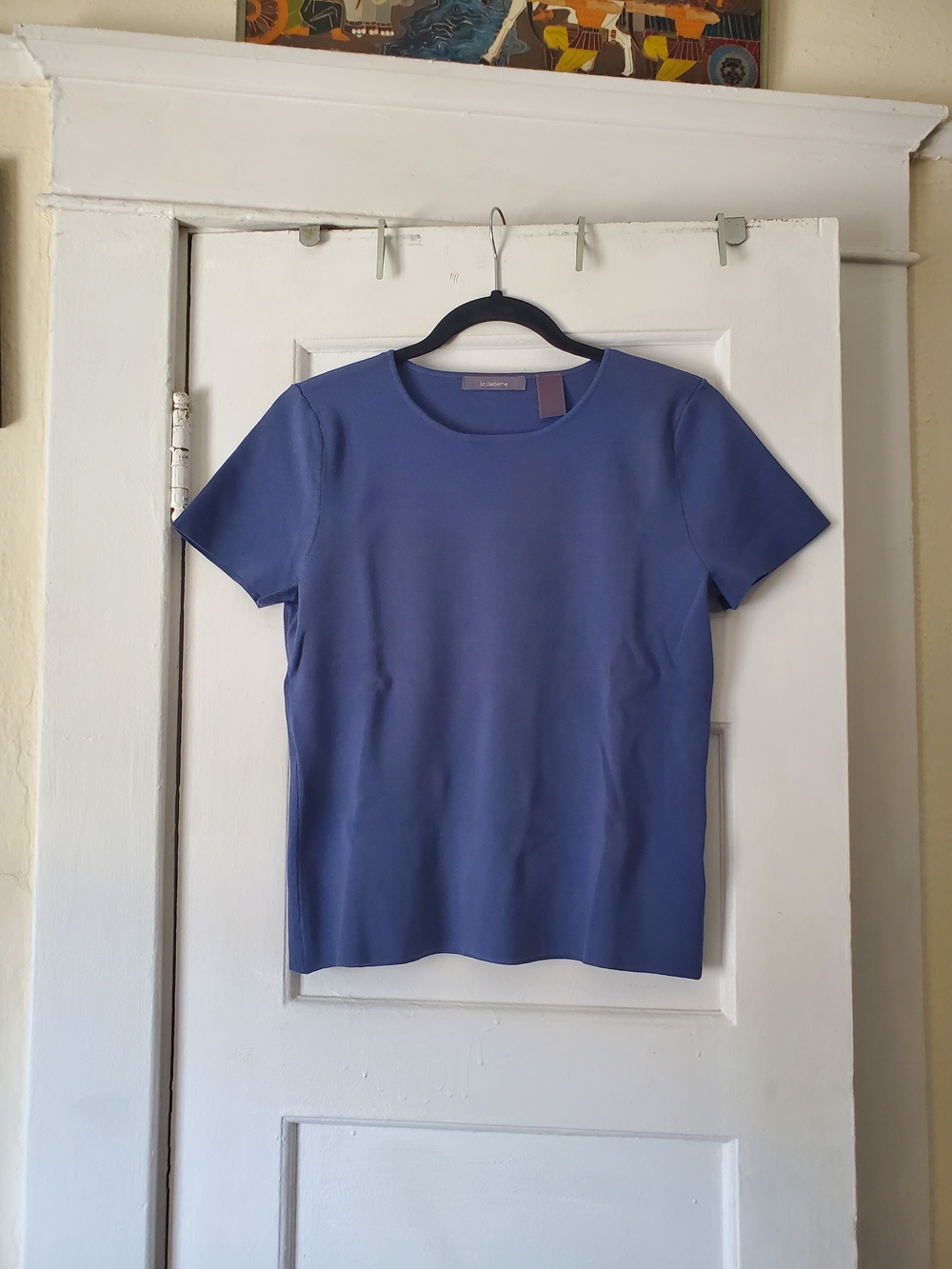 Liz Claiborne Navy Knit Top
